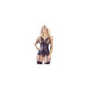 Bustier noir avec jarretelles amovibles 
